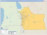 Carson City, Nv Carrier Route Wall Map